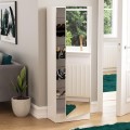 Full Mirror Shoe Cabinet ? Organized and Stylish White