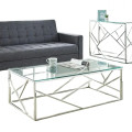 Geometric Glass Coffee Table - Modern and Sophisticated