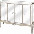 Vintage Mirror Chest - 4 Doors with Mirror Finish