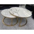 Mmilo White Art Deco Marble Coffee Table