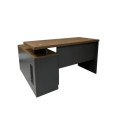 Centauri Executive L-Shaped Walnut Office Desk 160cm - Stylish and Functional Desk for Office Spaces