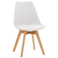 Tropique Dining Chair  Tropical Design and Sturdiness Single - White