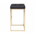 Goldvibes Barstool Velvet Seat With Gold Frame