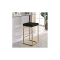 Goldvibes Barstool Velvet Seat With Gold Frame