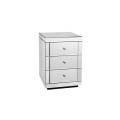 Miami Mirror Pedestal 3 Drawers With Mirror Finish