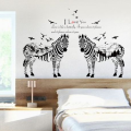 Zebra Couple and Nature Decor - Wall Art - SK9197AB