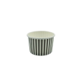 Black Striped Ice Cream Tub -90ml- Pack Of 50