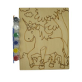 Wooden Unicorn Paint Set