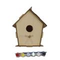 Kids Wooden Bird House &amp; Paint