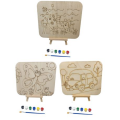 Educational Wooden Animal Painting Boards- Set of 3 Boards