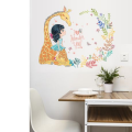 Giraffe with Floral Detail Decor/ Wall Art- SK7101
