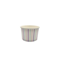 Multi-Colour Striped Ice Cream Tub 120ml - Pack Of 50