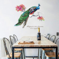 Vibrant Peacock with Encouraging Quote decor/ Wall Art - Code 9153