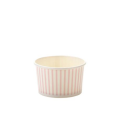 Pink Striped Ice Cream Tub - 150ml - Pack Of 50
