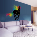 Majestic Horse with Rainbow Detail Decor - Wall Art - SK9054
