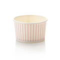 Pink Striped Ice Cream Tub 90ml - Pack Of 50