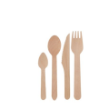 Eco-friendly Cutlery Pack -Knife, Fork, Spoon &amp; Tea Spoons - Pack Of 100