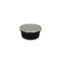 Noodle/ Soup Tubs with Clear Lid- Black - 350ml - Pack of 50