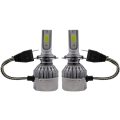 C6 H7 3800LM 36W LED Car Headlight Kit With Built-in Cooling Fan - 2 Bulbs