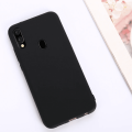 Silicone Cover for Samsung A20s Minimalist Case - Black