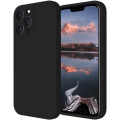 Black Silicone Cover for iPhone 13 Pro With Camera Cut-Out Minimalist Case