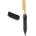 Electric Hair Hot Comb for Women and Men - 2 in 1 Straightener/Curling iron