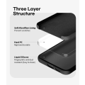 Silicone Cover for Samsung Galaxy S22 5G Minimalist Case With Raised Edge - Black