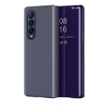 Stylish Metallic Look Translucent Protective Cover for Samsung Z Fold 3 - Purple