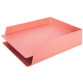 DELI Nusign 2 Piece Double-Layer File Tray - NS021 - Pink