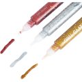 Deli Stick Up Glitter Glue With Gold, Red and Silver - Set of 3 - A71001