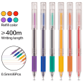 DELI 0.5mm Tip Full Needle 6 Colour Gel Pens - A125