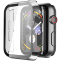 Hard Case Tempered Glass Screen Protector for Apple iWatch - 44mm - Transparent