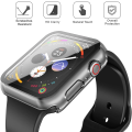 Hard Case Tempered Glass Screen Protector for Apple iWatch - 40mm - Transparent