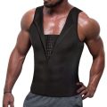 Men's Compression Vest Shapewear With Hook and Zip Fasteners - XL