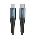 Dual Type-C to Type-C Braided Alloy Charger and Data Cable 1.2m - CA66