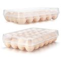24 Egg Storage Container Stackable Stackable with Flip Top Lid