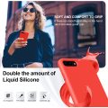 Maroon and Red Liquid Silicone Cover for iPhone 7/8 Plus - 2 Pack