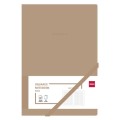 Deli Soft Cover A5 96Pg Squared Notebook - N002 - Brown