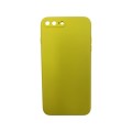 Liquid Silicone Cover With Camera Cut-Out Case For iPhone 7/8 Plus - Yellow