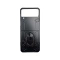 Ring Holder Kickstand Hard PC Armour Case for Samsung Z Flip 4 5G - Black