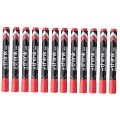 Deli Think Pack Of 12 Red Permanent Mrkers - U10040