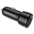 Borofone 18W Dual Port QC 3.0 Fast Charging Car Charger - BZ17