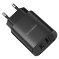 Borofone Dual Port Quick Charging With Type-C Cable Black - BN2
