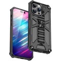 Wavy Kickstand Magnetic Armour Case for Apple iPhone 14 Pro - Black