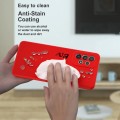 Liquid Silicone Cover for Samsung A72 With Camera Cut-Out Case - Red