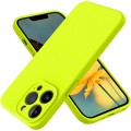 Yellow and Turquoise Liquid Silicone Cover for iPhone 12 Pro Max