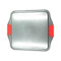 Baking Pan With Red Silicone Handle