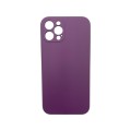 Liquid Silicone Cover With Camera Cut-Out for iPhone 12 Pro - Purple