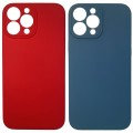 Red and Blue Liquid Silicone Cover for iPhone 12 Pro Max