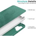 Liquid Silicone Cover With Camera Cut-Out for Samsung A13 4G - Dark Green